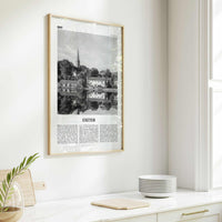 Exeter Print Black and White, Exeter Wall Art, Exeter Poster, Exeter Photo, Exeter Wall Décor, Exeter Map, England