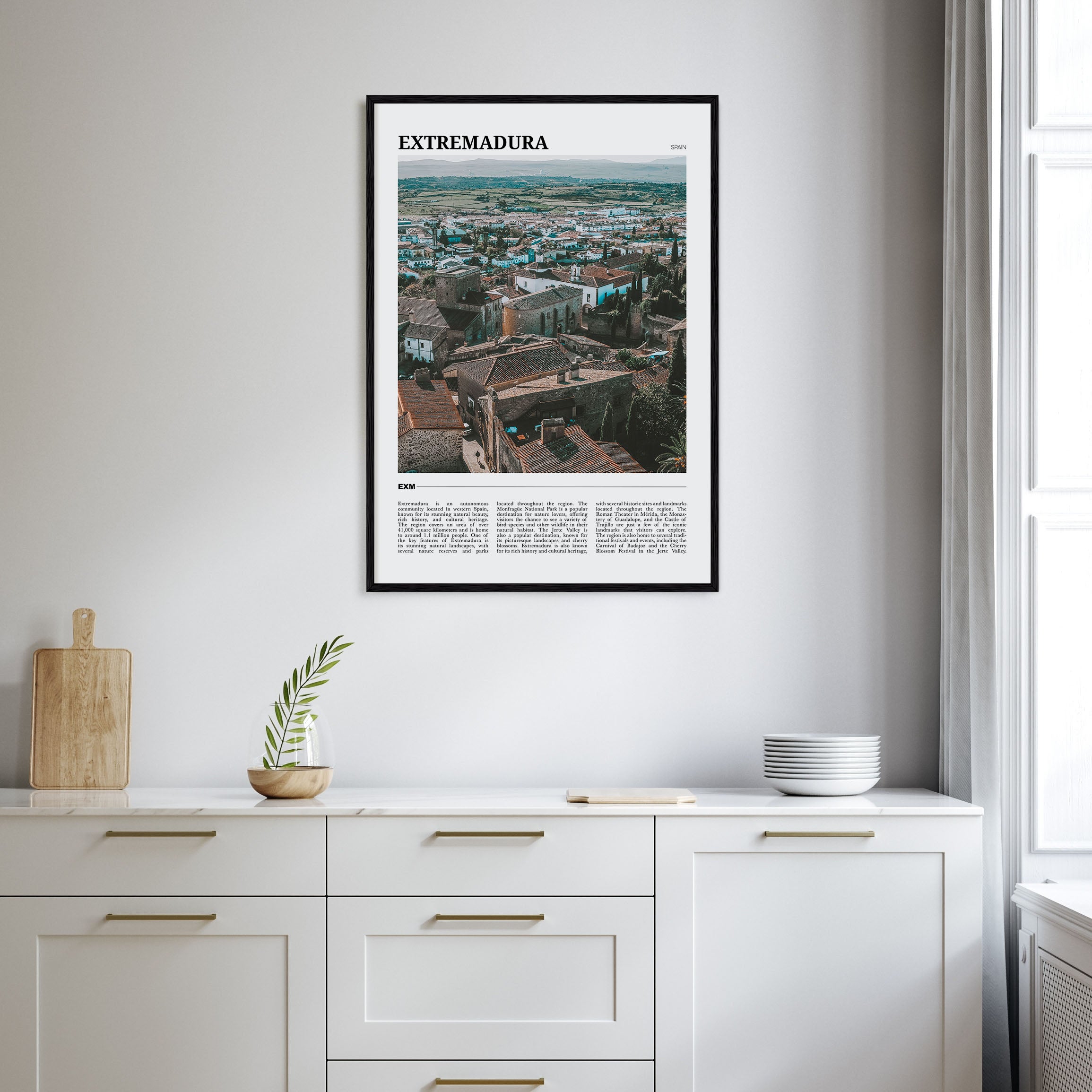 Extremadura Travel Color Poster