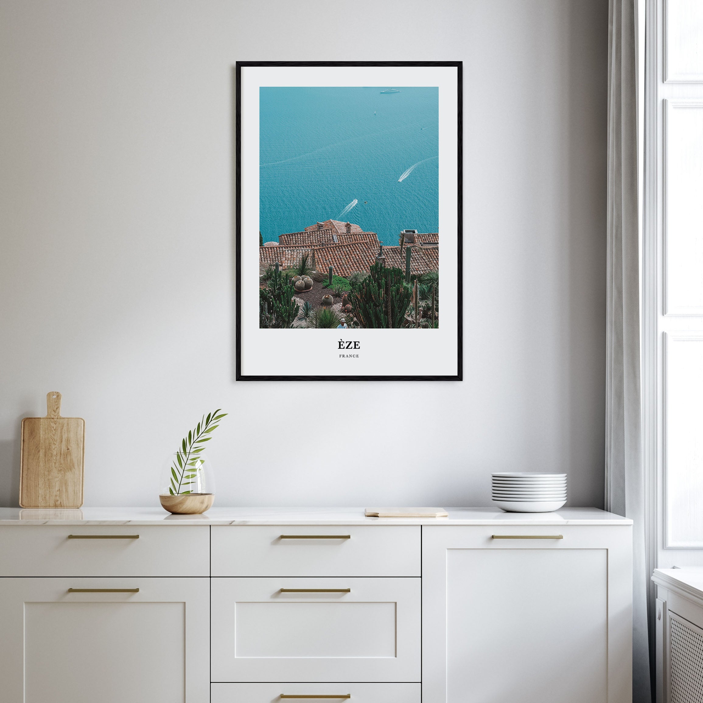 Èze Portrait Color Poster
