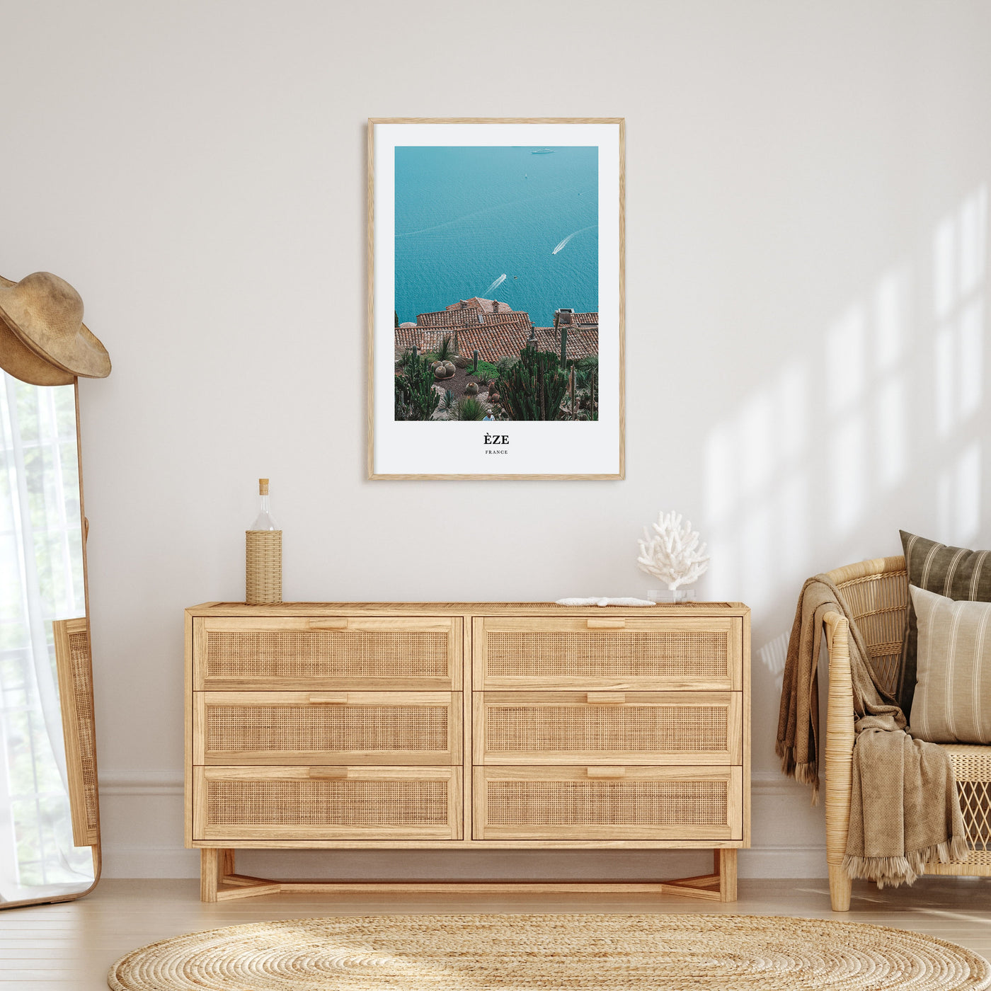 Èze Portrait Color Poster