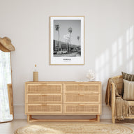 Fairfax, California Portrait B&W Poster