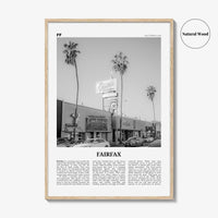 Fairfax Print Black and White California, Fairfax Wall Art, Fairfax Poster, Fairfax Photo, Fairfax Wall Décor, Fairfax Map, California, USA