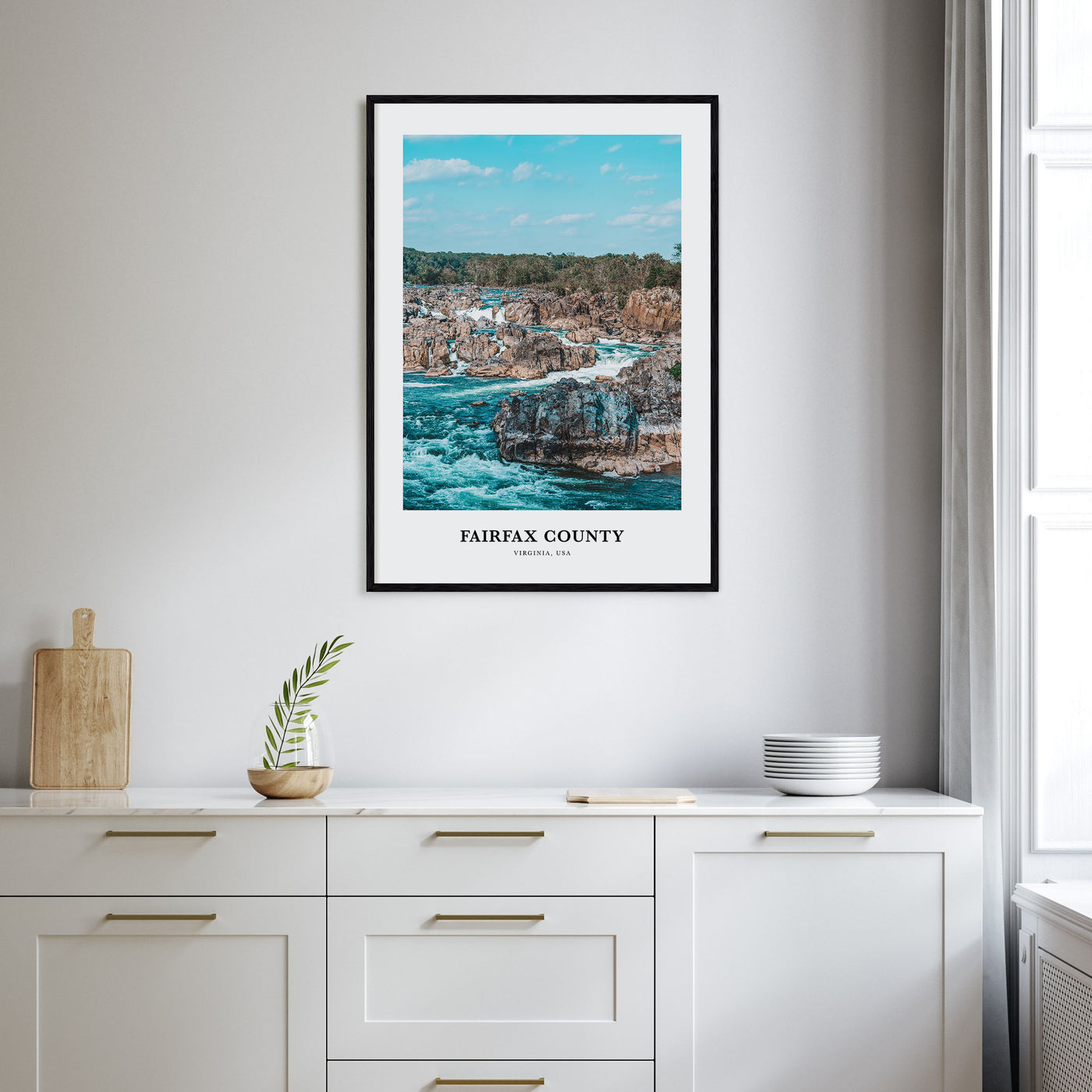 Fairfax County Portrait Color Poster