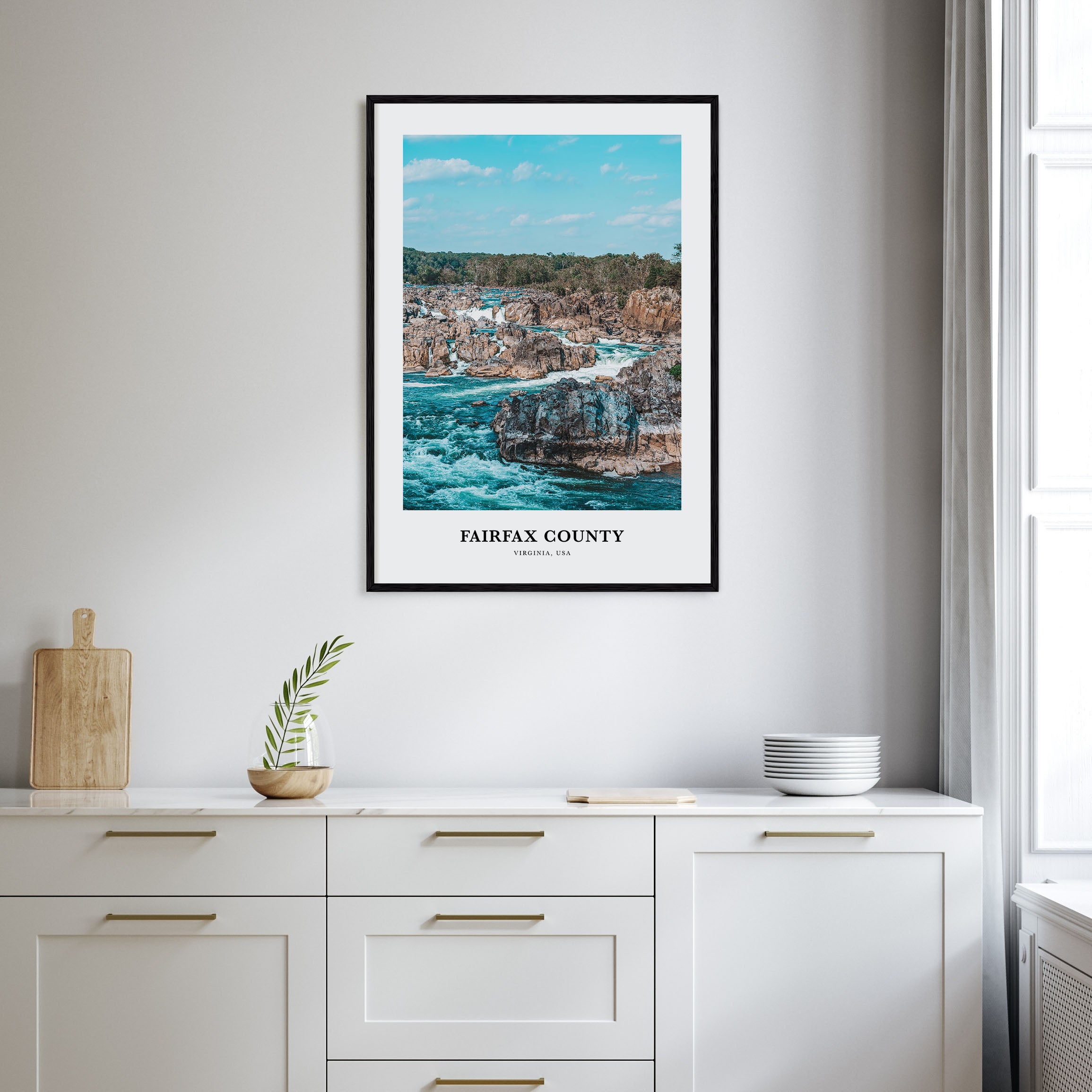 Fairfax County Portrait Color Poster