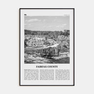 Fairfax County Travel B&W Poster