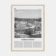 Fairfax County Travel B&W Poster