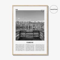 Fairfax Print Black and White Virginia, Fairfax Wall Art, Fairfax Poster, Fairfax Photo, Fairfax Wall Décor, Virginia, United States