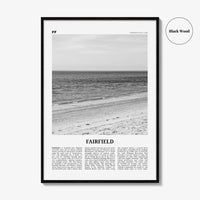 Fairfield Print Black and White, Fairfield Wall Art, Fairfield Poster, Fairfield Photo, Fairfield Wall Décor, Connecticut, USA United States