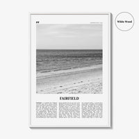 Fairfield Print Black and White, Fairfield Wall Art, Fairfield Poster, Fairfield Photo, Fairfield Wall Décor, Connecticut, USA United States