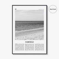 Fairfield Print Black and White, Fairfield Wall Art, Fairfield Poster, Fairfield Photo, Fairfield Wall Décor, Connecticut, USA United States