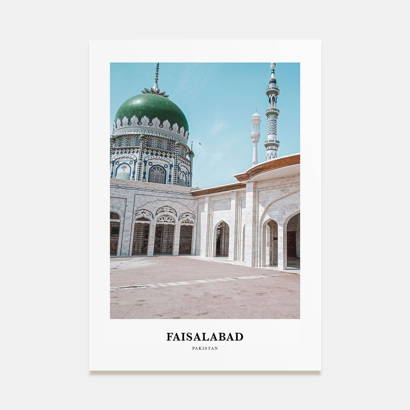 Faisalabad Portrait Color Poster