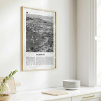 Falmouth Print Black and White Antigua and Barbuda, Falmouth Wall Art, Falmouth Poster, Falmouth Photo, Falmouth Map, Falmouth Wall Decor