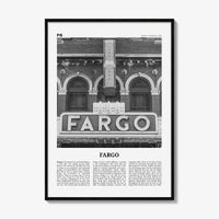 Fargo Print Black and White No 1, Fargo Wall Art, Fargo Poster, Fargo Photo, Fargo Wall Décor, Oregon, USA, United States, North America