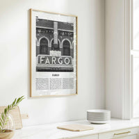 Fargo Print Black and White No 1, Fargo Wall Art, Fargo Poster, Fargo Photo, Fargo Wall Décor, Oregon, USA, United States, North America