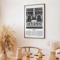 Fargo Print Black and White No 1, Fargo Wall Art, Fargo Poster, Fargo Photo, Fargo Wall Décor, Oregon, USA, United States, North America