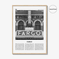 Fargo Print Black and White No 1, Fargo Wall Art, Fargo Poster, Fargo Photo, Fargo Wall Décor, Oregon, USA, United States, North America