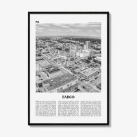Fargo Print Black and White No 2, Fargo Wall Art, Fargo Poster, Fargo Photo, Fargo Wall Décor, Oregon, USA, United States, North America