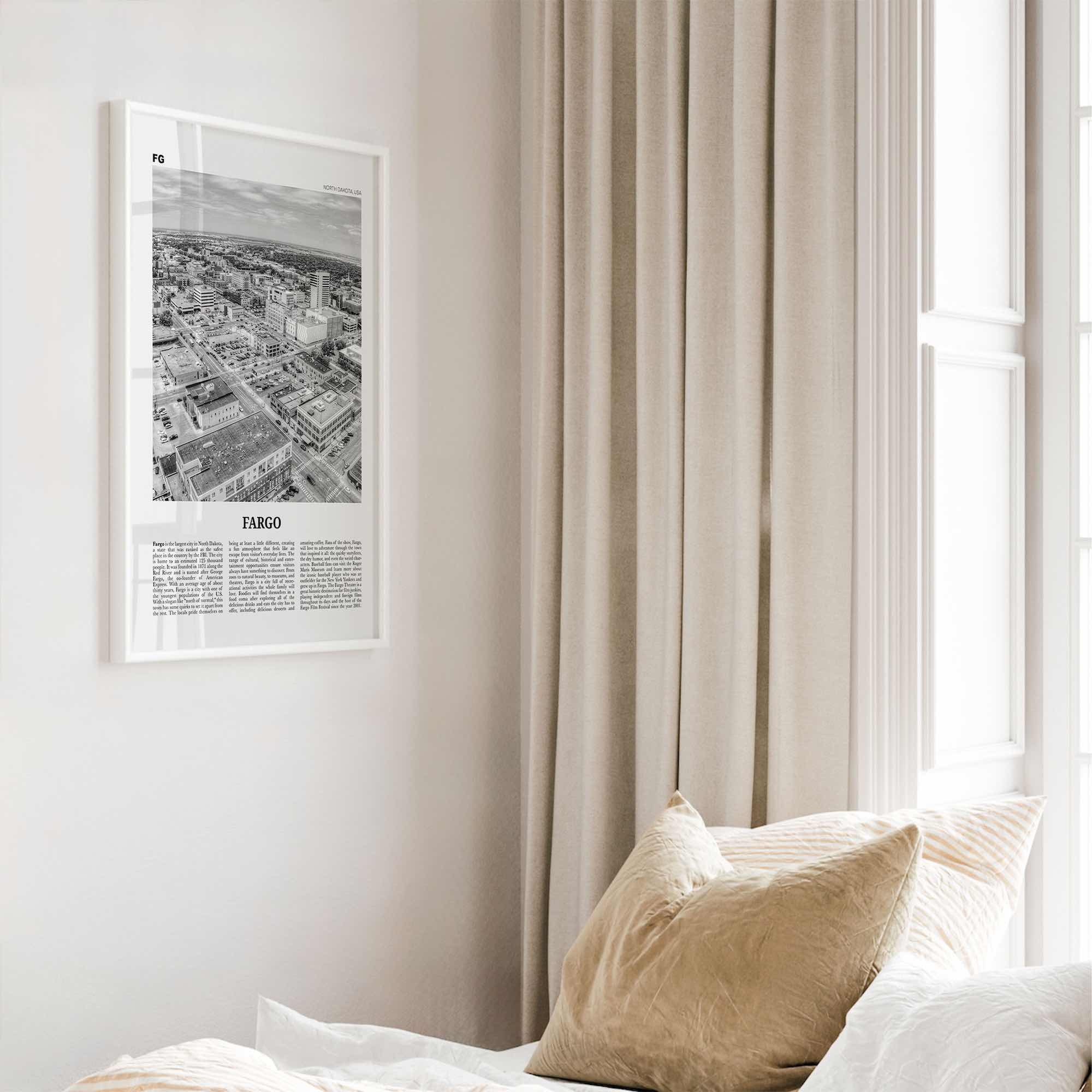 Fargo Print Black and White No 2, Fargo Wall Art, Fargo Poster, Fargo Photo, Fargo Wall Décor, Oregon, USA, United States, North America