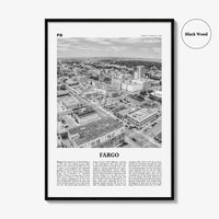 Fargo Print Black and White No 2, Fargo Wall Art, Fargo Poster, Fargo Photo, Fargo Wall Décor, Oregon, USA, United States, North America