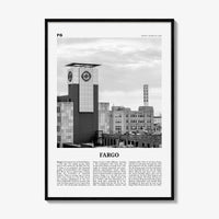 Fargo Print Black and White No 3, Fargo Wall Art, Fargo Poster, Fargo Photo, Fargo Wall Décor, Oregon, USA, United States, North America
