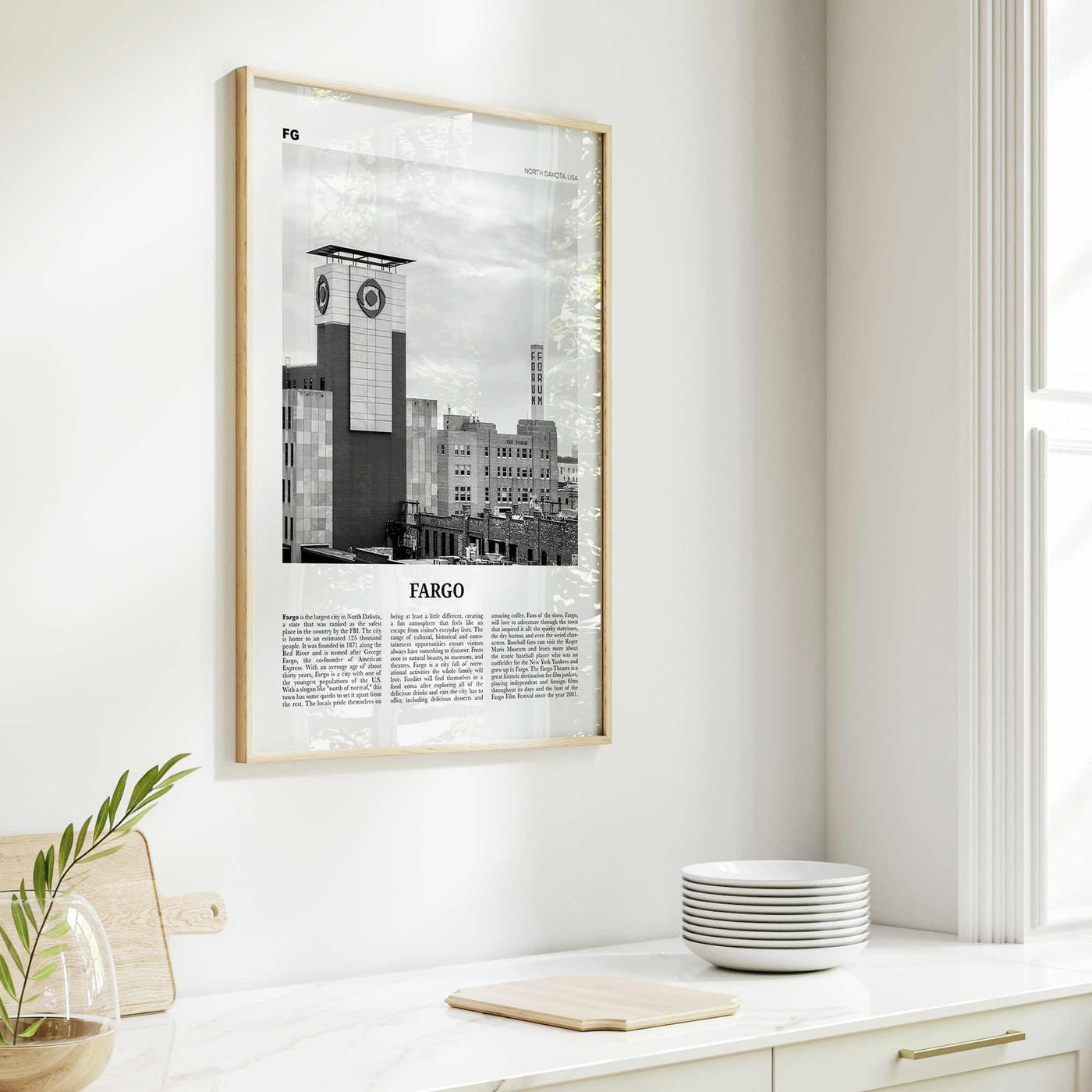 Fargo Print Black and White No 3, Fargo Wall Art, Fargo Poster, Fargo Photo, Fargo Wall Décor, Oregon, USA, United States, North America