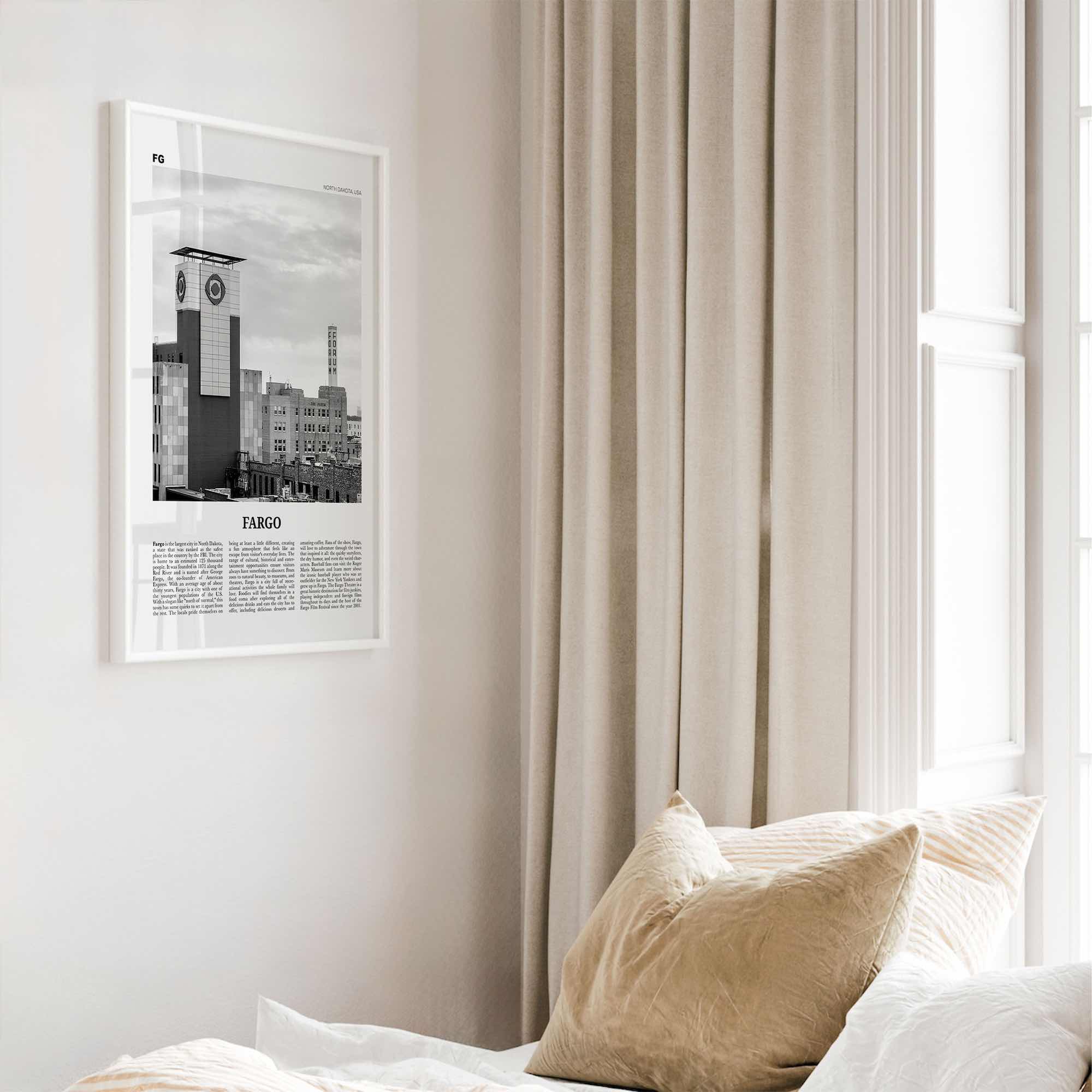 Fargo Print Black and White No 3, Fargo Wall Art, Fargo Poster, Fargo Photo, Fargo Wall Décor, Oregon, USA, United States, North America