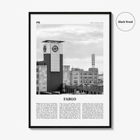 Fargo Print Black and White No 3, Fargo Wall Art, Fargo Poster, Fargo Photo, Fargo Wall Décor, Oregon, USA, United States, North America