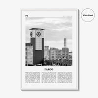 Fargo Print Black and White No 3, Fargo Wall Art, Fargo Poster, Fargo Photo, Fargo Wall Décor, Oregon, USA, United States, North America