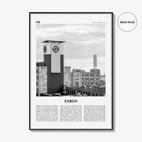 Fargo Print Black and White No 3, Fargo Wall Art, Fargo Poster, Fargo Photo, Fargo Wall Décor, Oregon, USA, United States, North America