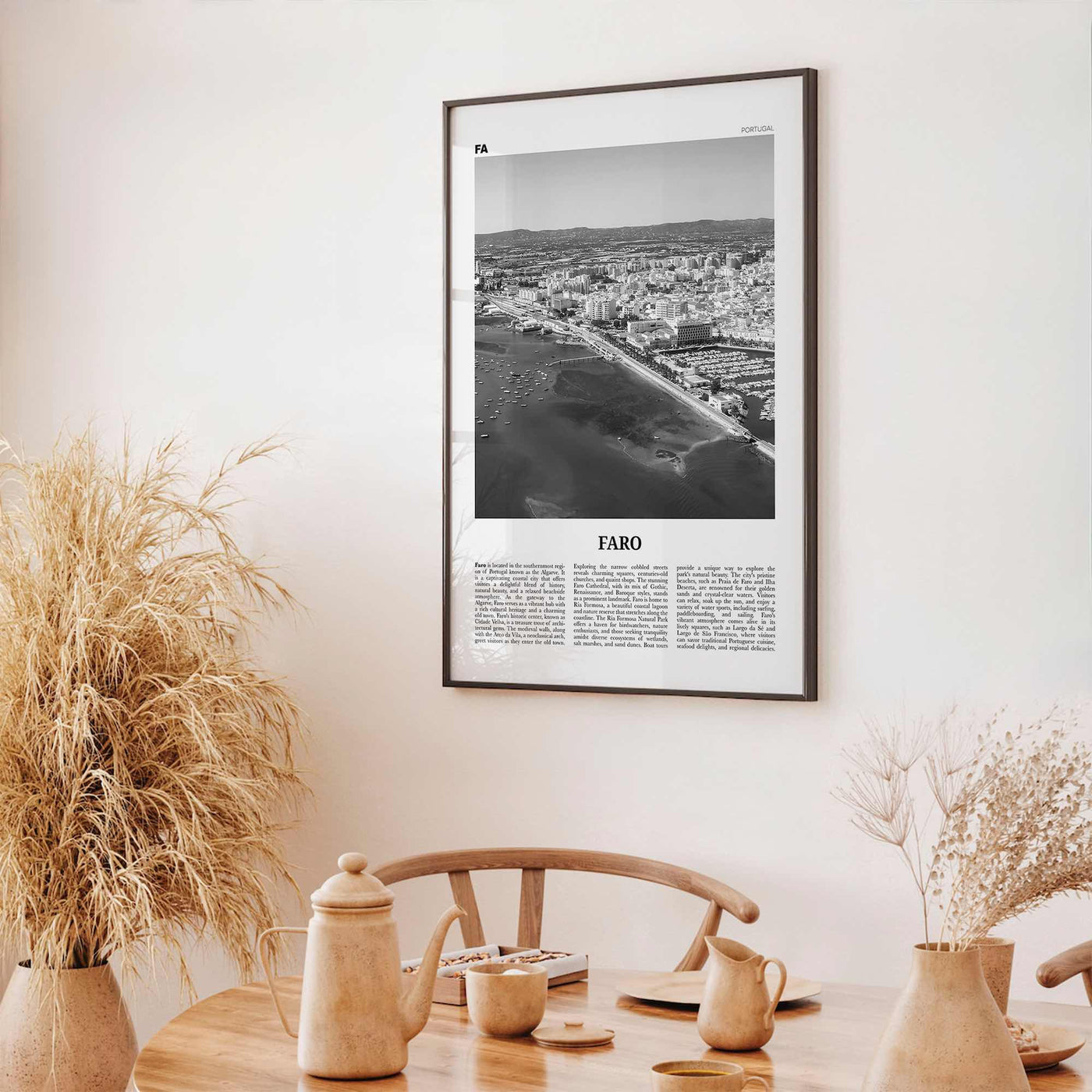 Faro Print Black and White, Faro Wall Art, Faro Poster, Faro Photo, Faro Wall Décor, Faro Map, Portugal