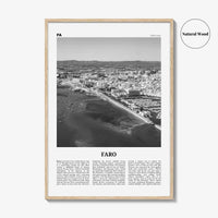 Faro Print Black and White, Faro Wall Art, Faro Poster, Faro Photo, Faro Wall Décor, Faro Map, Portugal