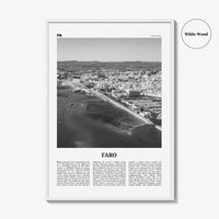 Faro Print Black and White, Faro Wall Art, Faro Poster, Faro Photo, Faro Wall Décor, Faro Map, Portugal