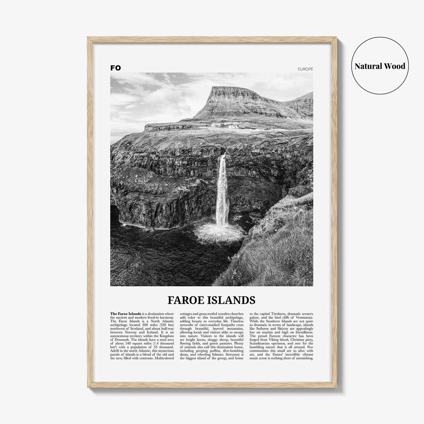 Faroe Islands Print Black and White, Faroe Islands Wall Art, Faroe Islands Poster, Faroe Islands Photo, Faeroe, Færøerne, Tórshavn, Europe