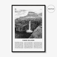 Faroe Islands Print Black and White, Faroe Islands Wall Art, Faroe Islands Poster, Faroe Islands Photo, Faeroe, Færøerne, Tórshavn, Europe