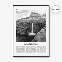 Faroe Islands Print Black and White, Faroe Islands Wall Art, Faroe Islands Poster, Faroe Islands Photo, Faeroe, Færøerne, Tórshavn, Europe