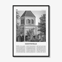 Fayetteville Print Black and White Arkansas, Fayetteville Wall Art, Fayetteville Poster, Fayetteville Photo, Fayetteville Wall Décor, USA