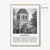 Fayetteville Print Black and White Arkansas, Fayetteville Wall Art, Fayetteville Poster, Fayetteville Photo, Fayetteville Wall Décor, USA