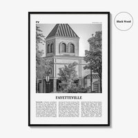 Fayetteville Print Black and White Arkansas, Fayetteville Wall Art, Fayetteville Poster, Fayetteville Photo, Fayetteville Wall Décor, USA