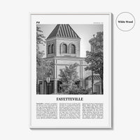 Fayetteville Print Black and White Arkansas, Fayetteville Wall Art, Fayetteville Poster, Fayetteville Photo, Fayetteville Wall Décor, USA