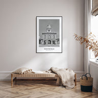 Fayetteville, North Carolina Portrait B&W Poster