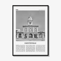 Fayetteville Print Black and White North Carolina, Fayetteville Wall Art, Fayetteville Poster, Fayetteville Photo, Fayetteville Décor, USA