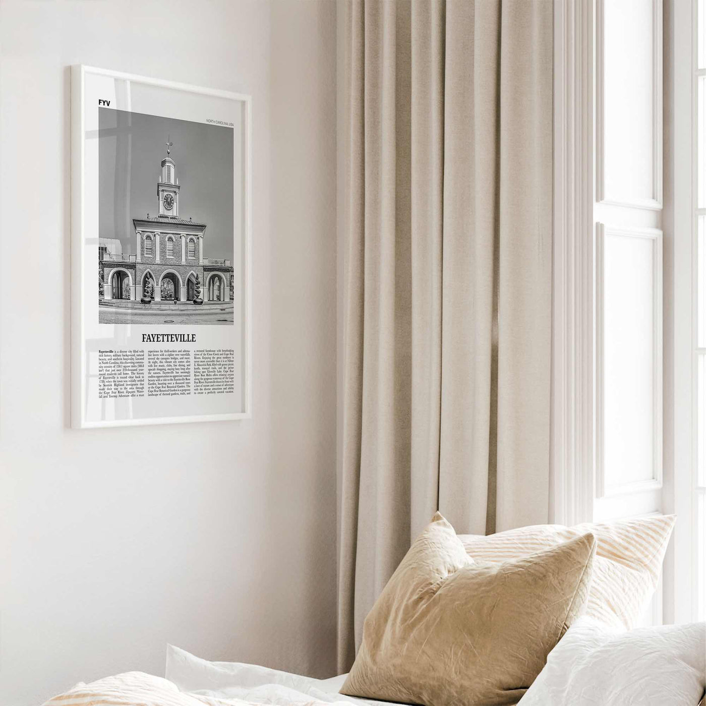 Fayetteville Print Black and White North Carolina, Fayetteville Wall Art, Fayetteville Poster, Fayetteville Photo, Fayetteville Décor, USA