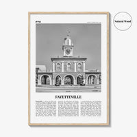 Fayetteville Print Black and White North Carolina, Fayetteville Wall Art, Fayetteville Poster, Fayetteville Photo, Fayetteville Décor, USA