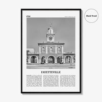 Fayetteville Print Black and White North Carolina, Fayetteville Wall Art, Fayetteville Poster, Fayetteville Photo, Fayetteville Décor, USA