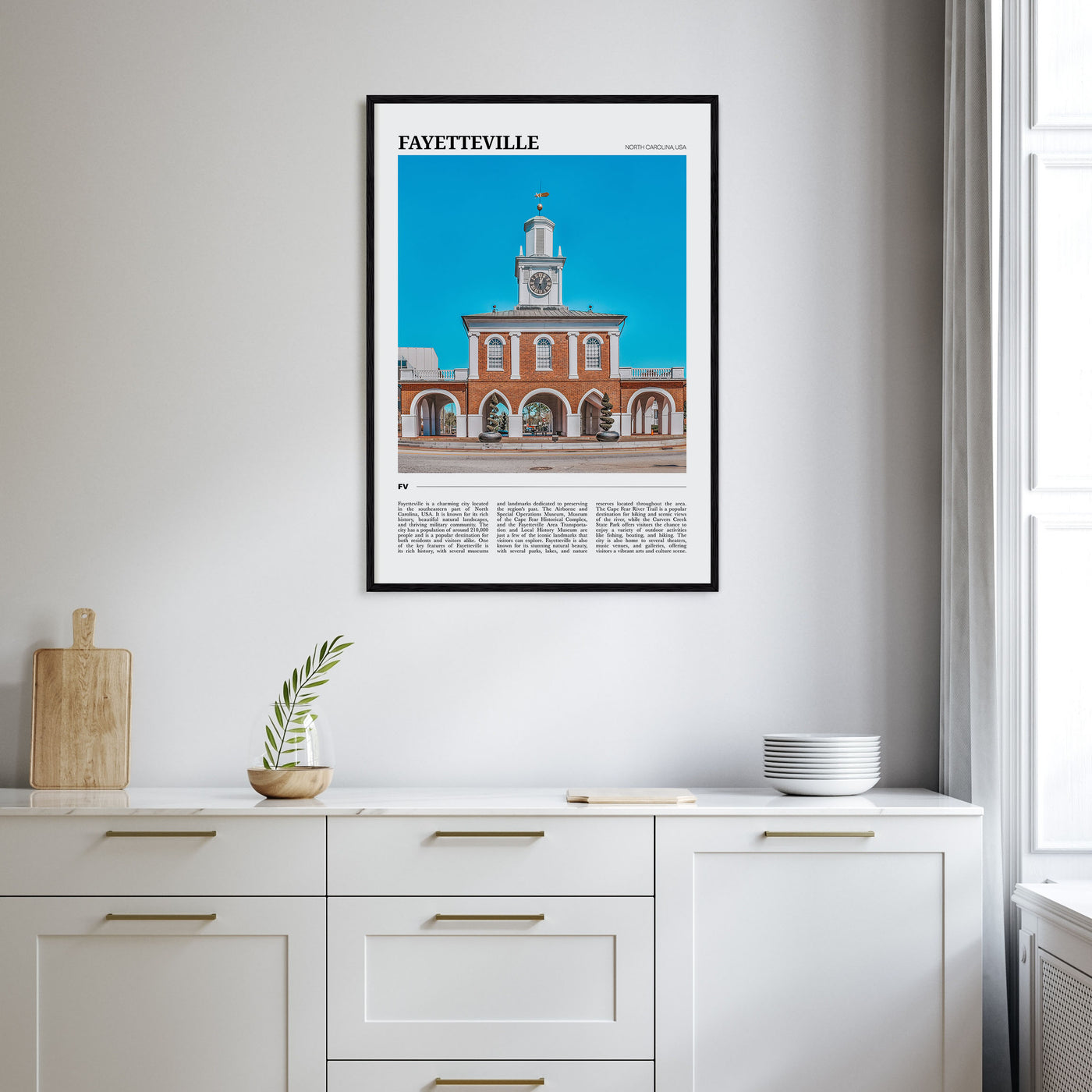 Fayetteville, North Carolina Travel Color Poster