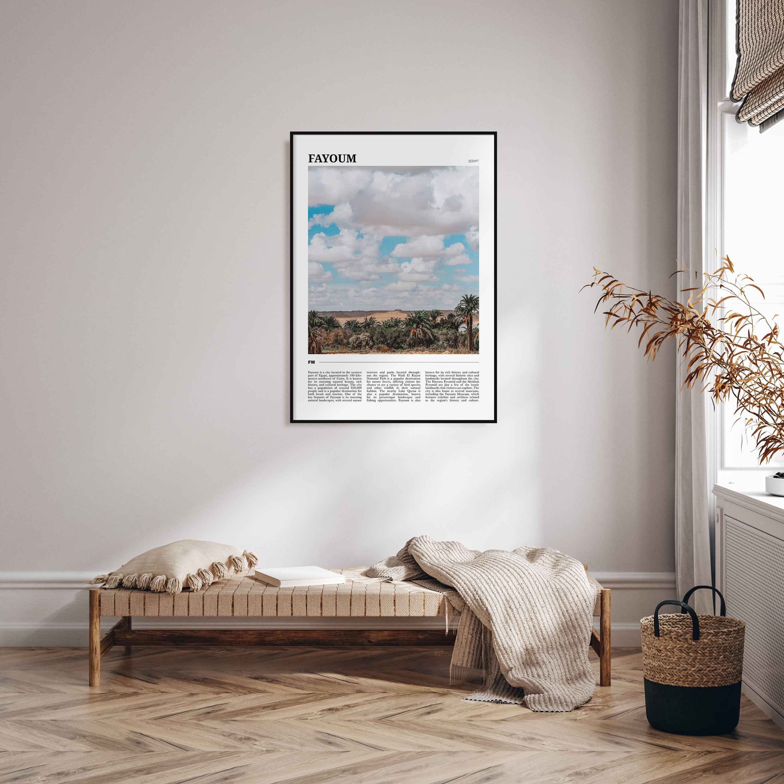Fayoum Travel Color Poster