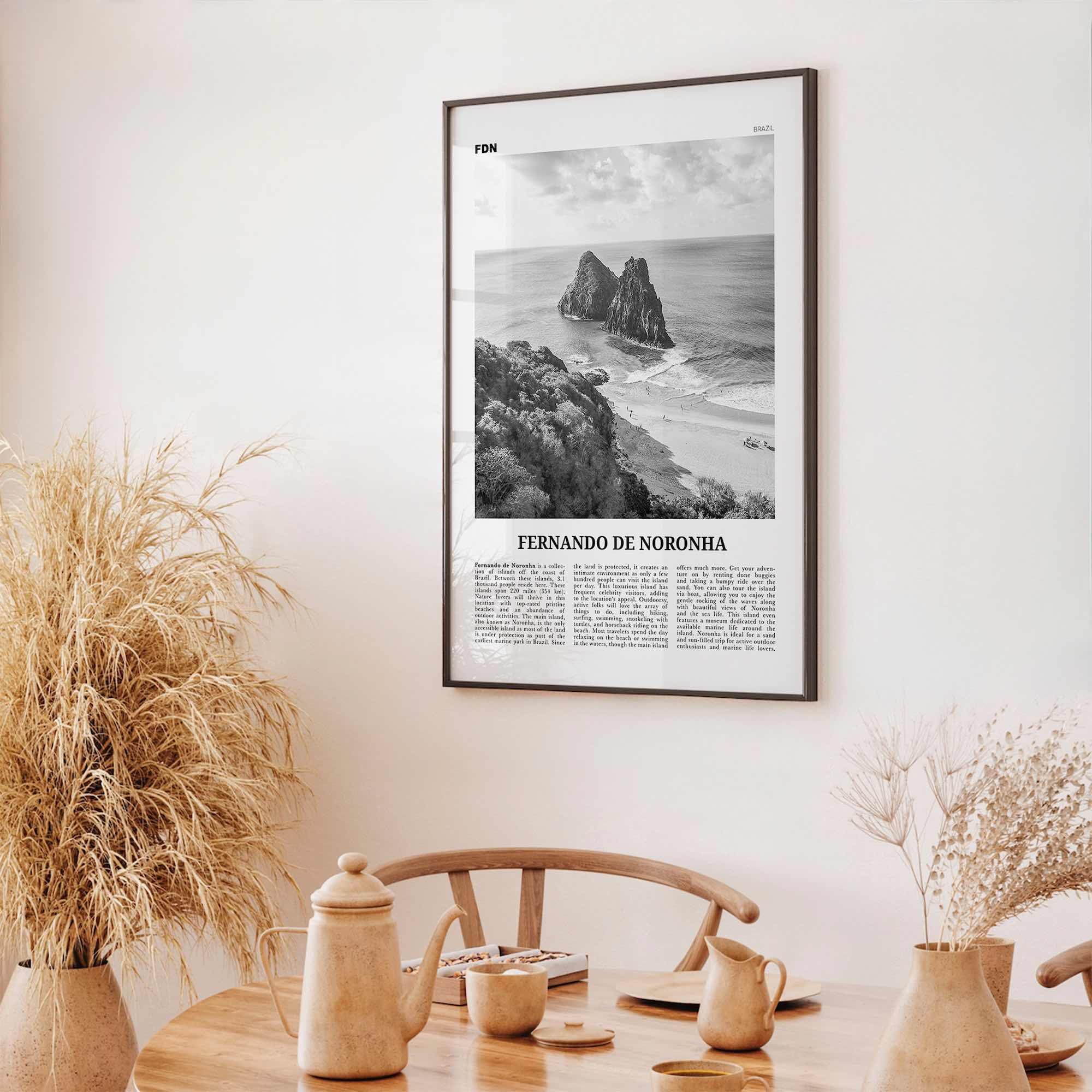 Fernando de Noronha Print Black and White, Fernando de Noronha Wall Art, Fernando de Noronha Poster, Fernando de Noronha Photo, Brazil