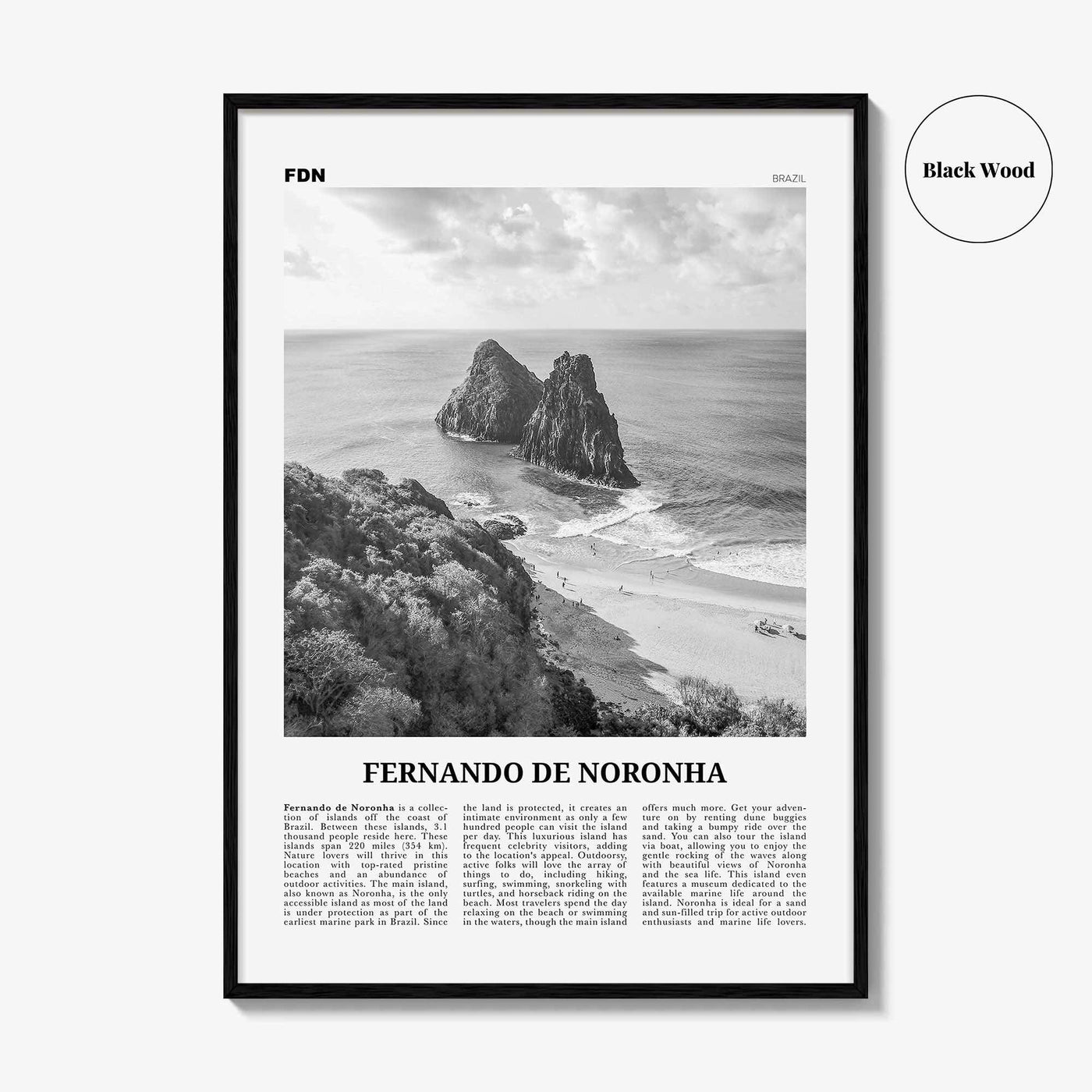 Fernando de Noronha Print Black and White, Fernando de Noronha Wall Art, Fernando de Noronha Poster, Fernando de Noronha Photo, Brazil