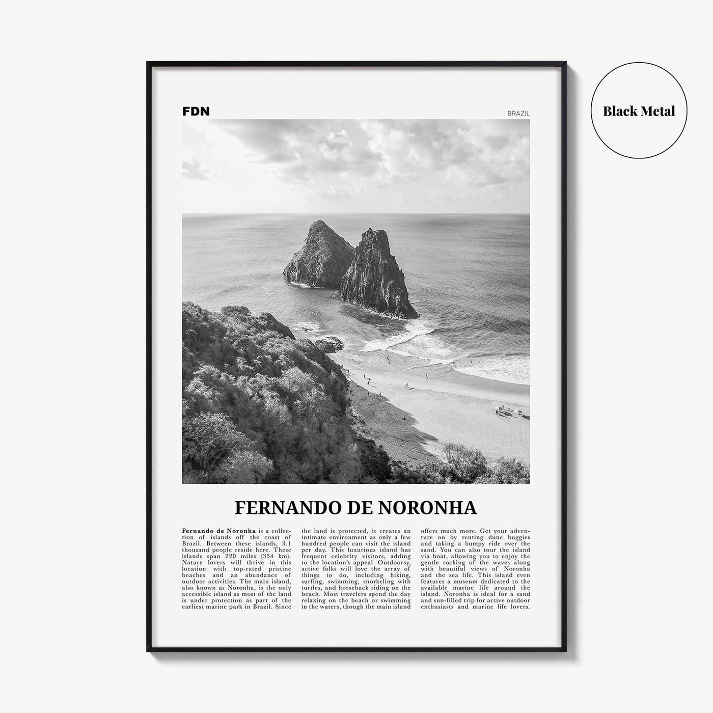 Fernando de Noronha Print Black and White, Fernando de Noronha Wall Art, Fernando de Noronha Poster, Fernando de Noronha Photo, Brazil