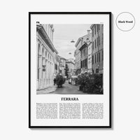 Ferrara Print Black and White, Ferrara Wall Art, Ferrara Poster, Ferrara Photo, Ferrara Wall Décor, Ferrara Map, Italy